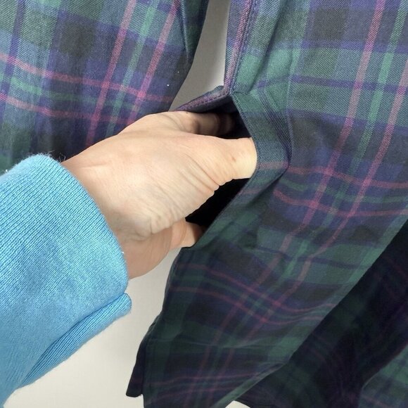 Harshman Women's Tilda Tunic Dress S Plaid Fall Tartan Cotton NWT Long Sleeve - Picture 7 of 9